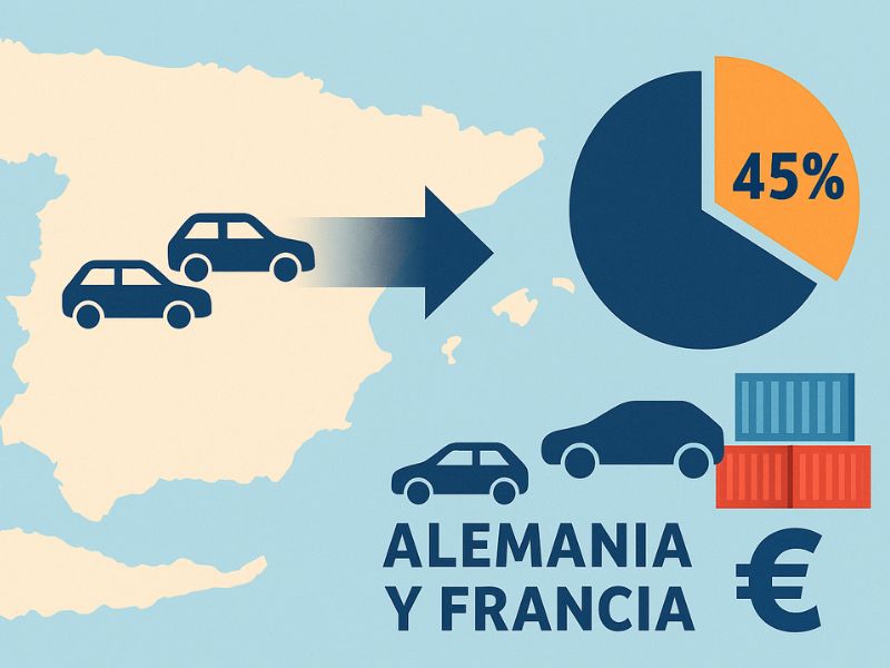 Estudio revela que 26,4 % de coches importados en España vienen de Alemania